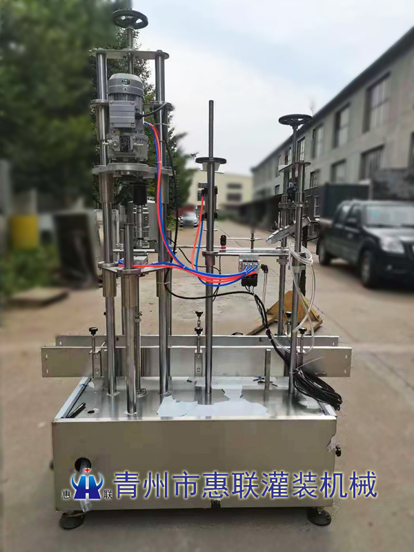 玻璃瓶塑料盖自动旋盖机 玻璃瓶塑料盖自动旋盖机